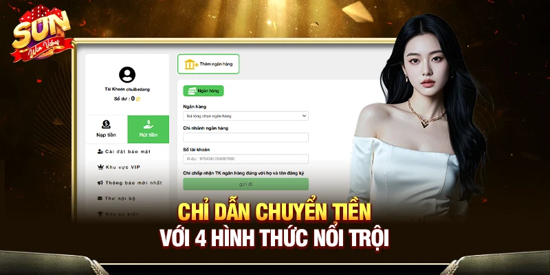Chỉ dẫn chuyển tiền với 4 hình thức nổi trội