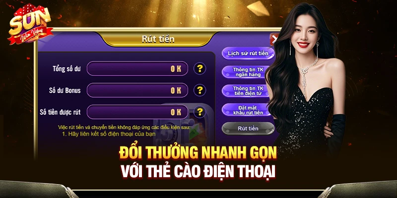 Đổi thưởng nhanh gọn với thẻ cào điện thoại